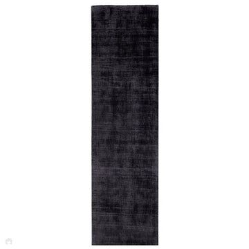 Blade Modern Plain Distressed Tonal Metallic Shimmer Hand-Woven Soft Textured Tip Sheared Loop Pile Silky Viscose Flatweave Navy Runner-Asiatic Carpets-Rug Love - The Most Loved Rug Store
